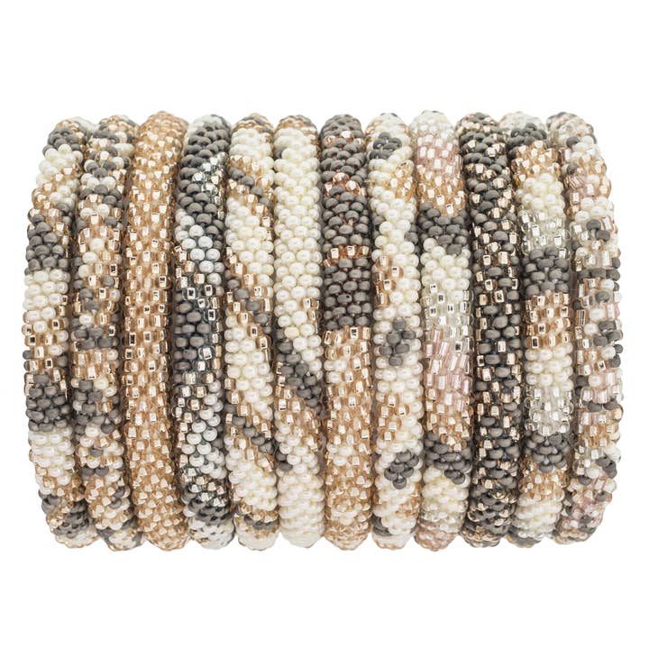 Aid Through Trade - Wholesale Beaded Bracelet - The Original Roll-On® Bracelet Bubbly - Set of 12