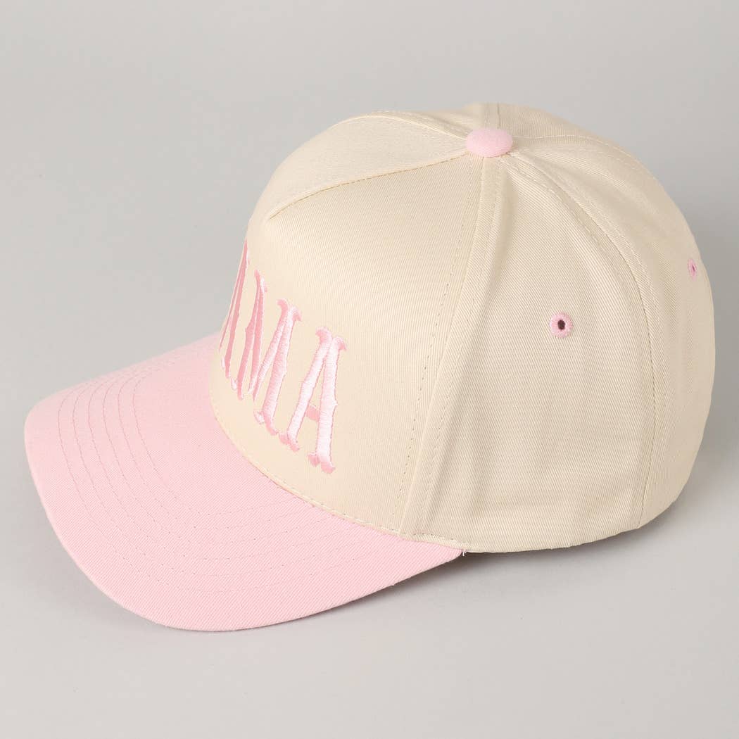 Fashion City - Wholesale Baseball Cap - Women's - MAMA Typographic Design Embroidery Baseball Cap18