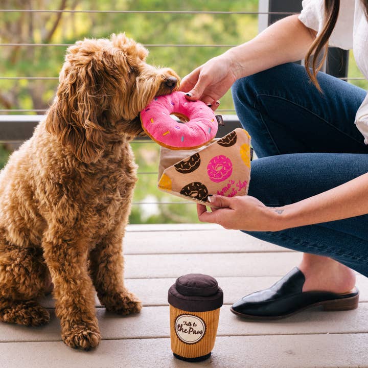 P.L.A.Y. Pet Lifestyle and You - Wholesale Pet Plush Toy - Dog - Pup Cup Cafe Doughboy Donut3