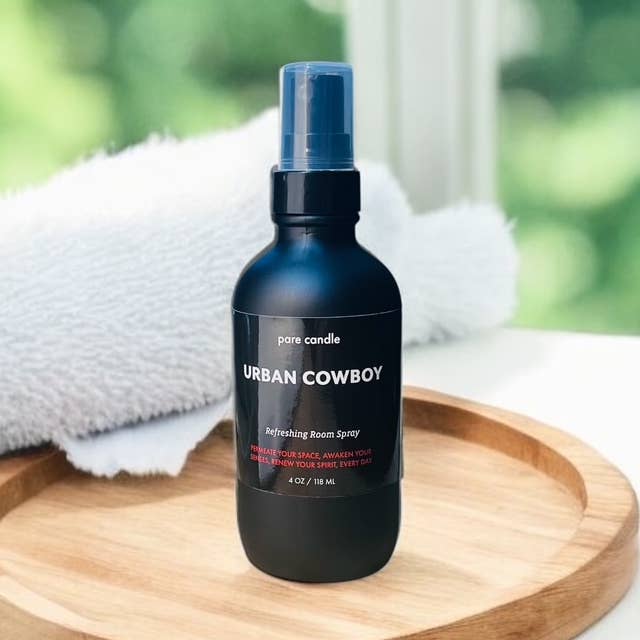 Urban Cowboy | 4-oz Room Spray for wholesale by Pare Candle