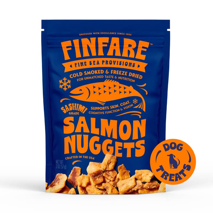 Freeze-Dried Salmon Nuggets for Dogs, 2oz for wholesale by Finfare Pet Foods