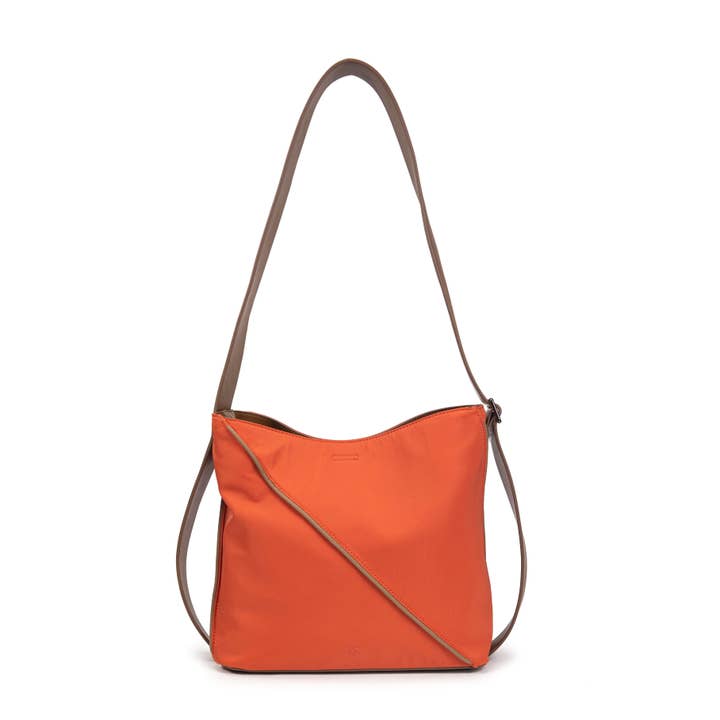 Excess Paris - Wholesale Shoulder Bag - Women's - Gane tangerine nylon shoulder bag