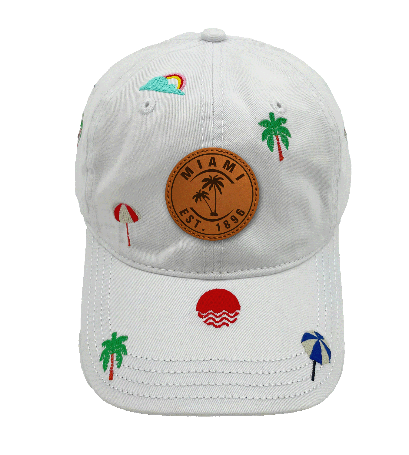 Northern Icons Creations INC - Venta al por mayor Gorra de béisbol - Unisex - Gorra de Béisbol Bordada de Miami – Sombrero de Vacaciones en la Playa para Amantes del Océano y el Sol4