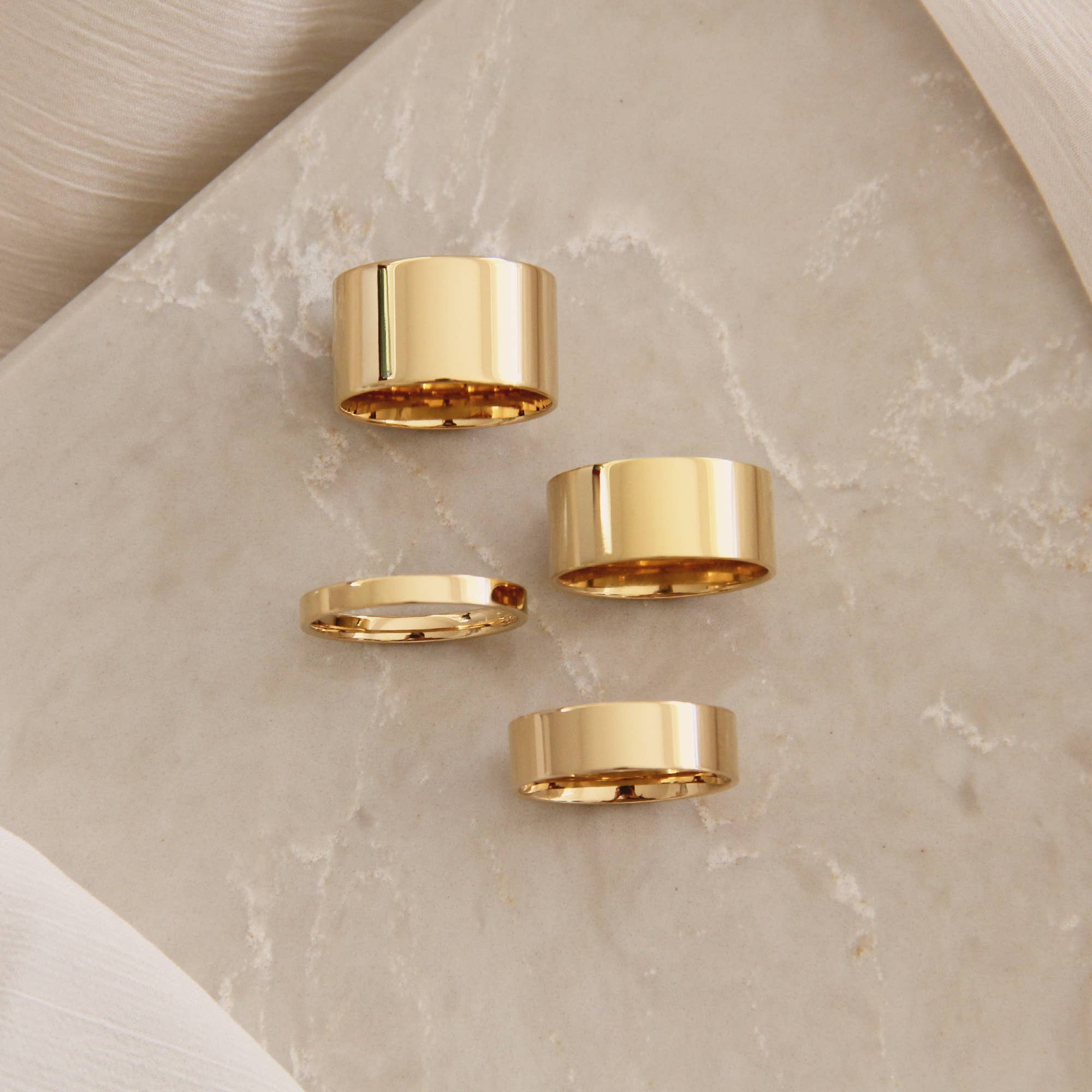 MAIVE - Venta al por mayor Anillo de banda/apilable - Anillo ancho clásico de banda MAIVE3