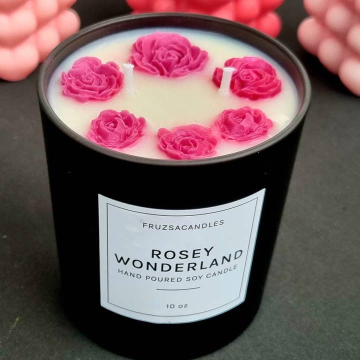 Luxury Rosey Wonderland Scented Candle/Perfume Candle/Two wick Candle/Soy Candle for wholesale by London Home Scents