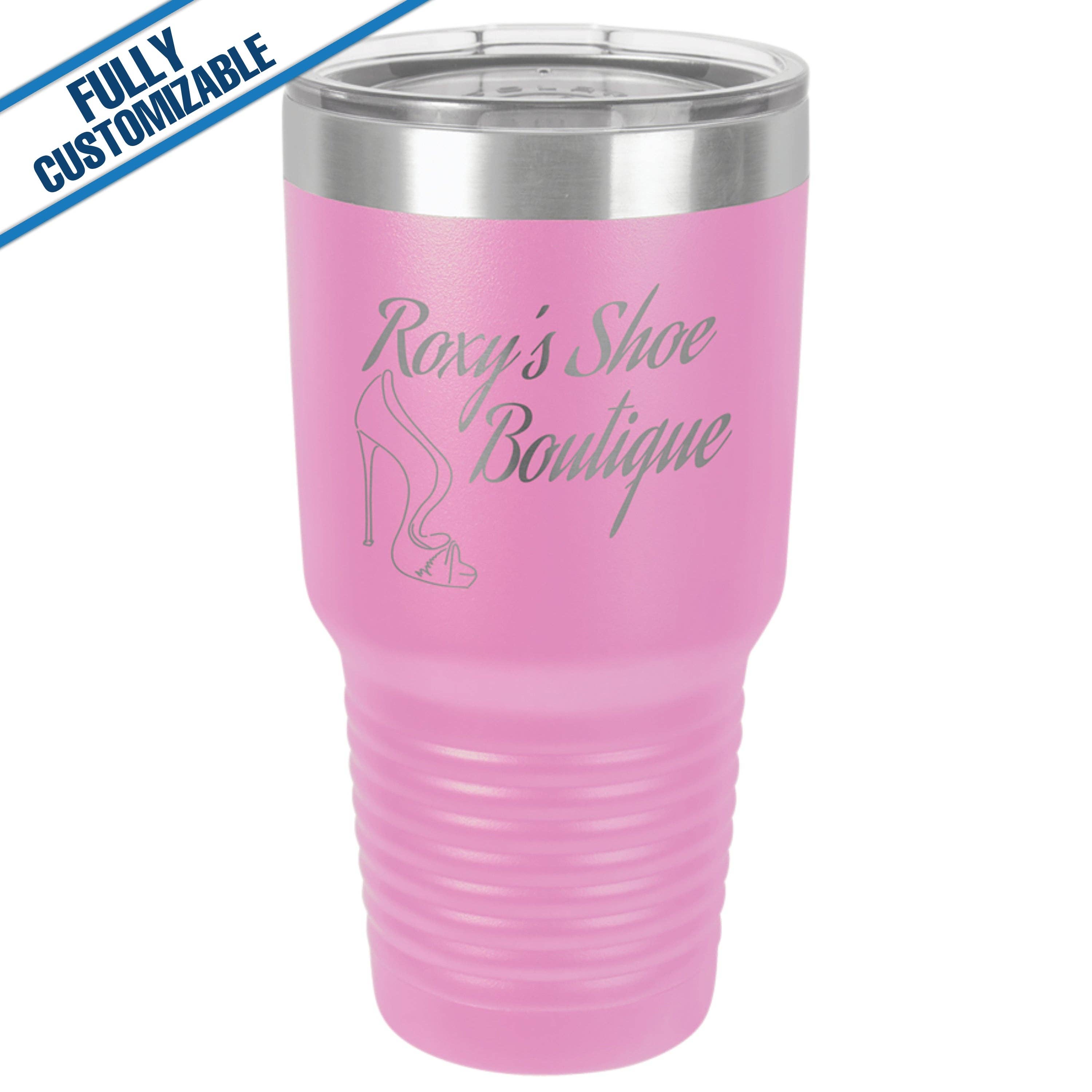 GiftWorksPlus - Wholesale Insulated Mug/Tumbler - 30oz. Engraved Tumbler with Flip Lid - Fully Customizable7