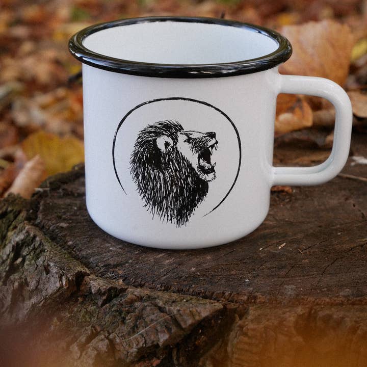 Hannibelle - Wholesale Coffee Mug - Enamel Mug Lion