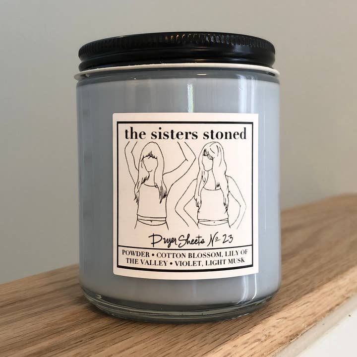 Tørretumbler ark nr. 23 Soy Single Wick Candle for engroshandel hos The Sisters Stoned