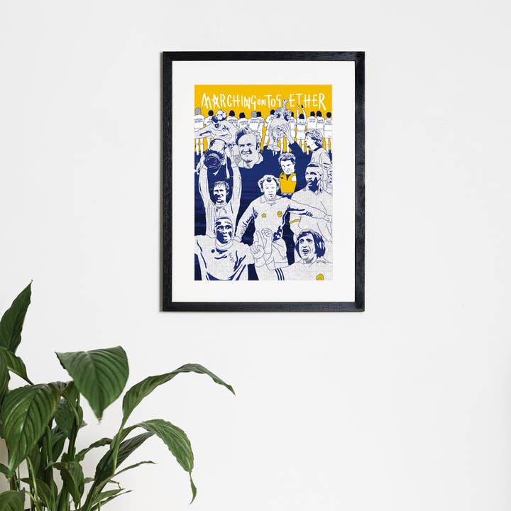Leeds United Legends - Print (Reyt Goal) for wholesale by Reyt Good Illustration