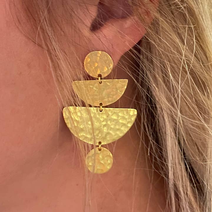 Hammered moon phase for wholesale by Kipepeo