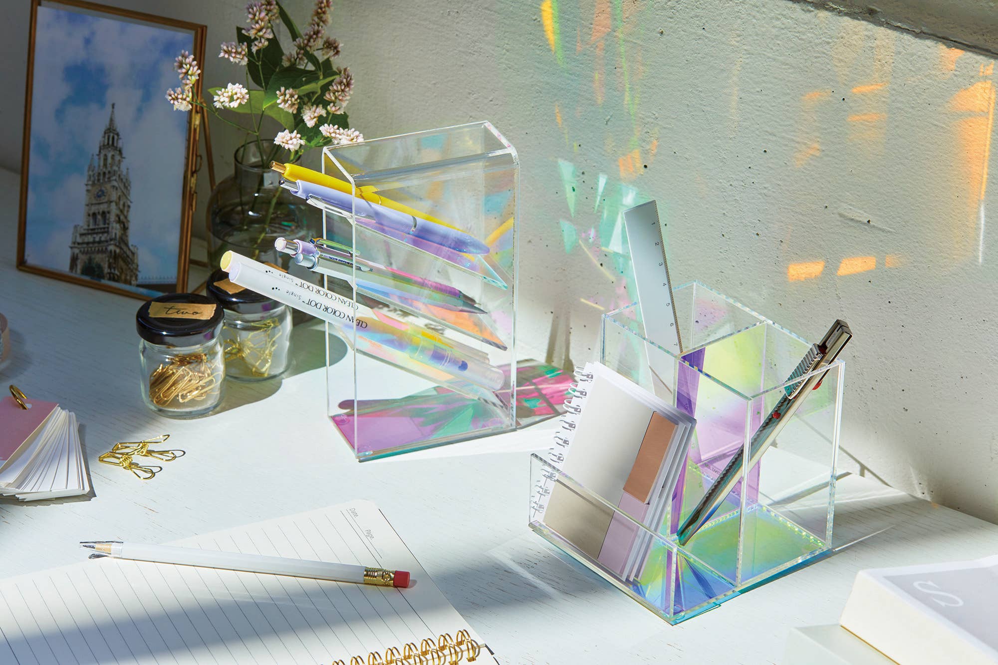 HITOTOKI by KING JIM - Wholesale Desk Organizer - Lumillia Acrylic Desk Organizer25