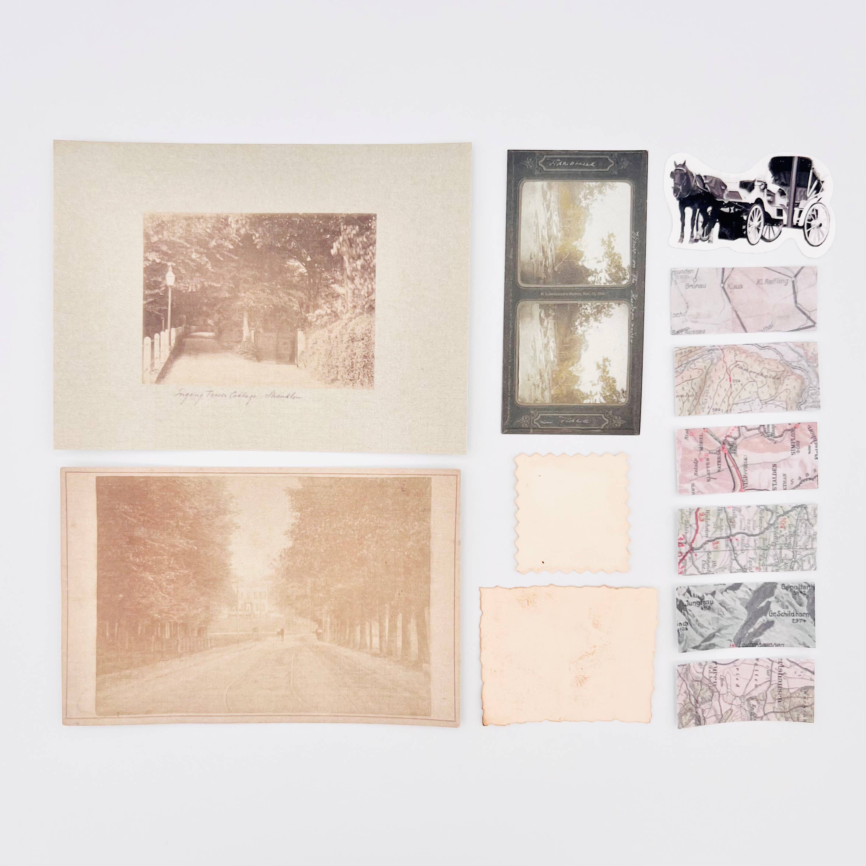 HELLO ARTIST DIY - Wholesale DIY Craft Kit - Vintage Scrapbooking Kit No.42