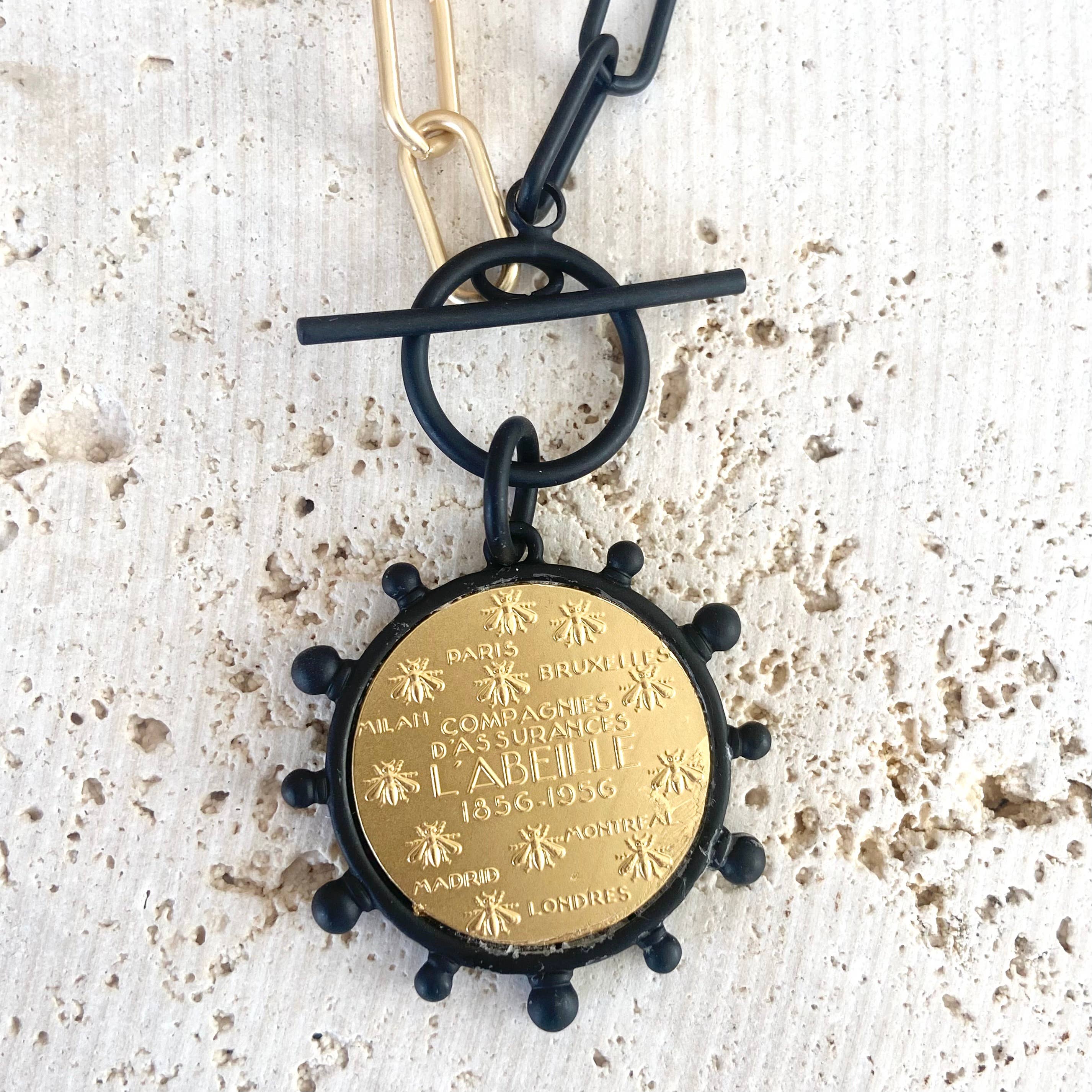 VB&CO Designs Handmade Jewelry - Wholesale Pendant/Charm Necklace - Mixed metal bee queen fleur de lis horse coin jewelry8