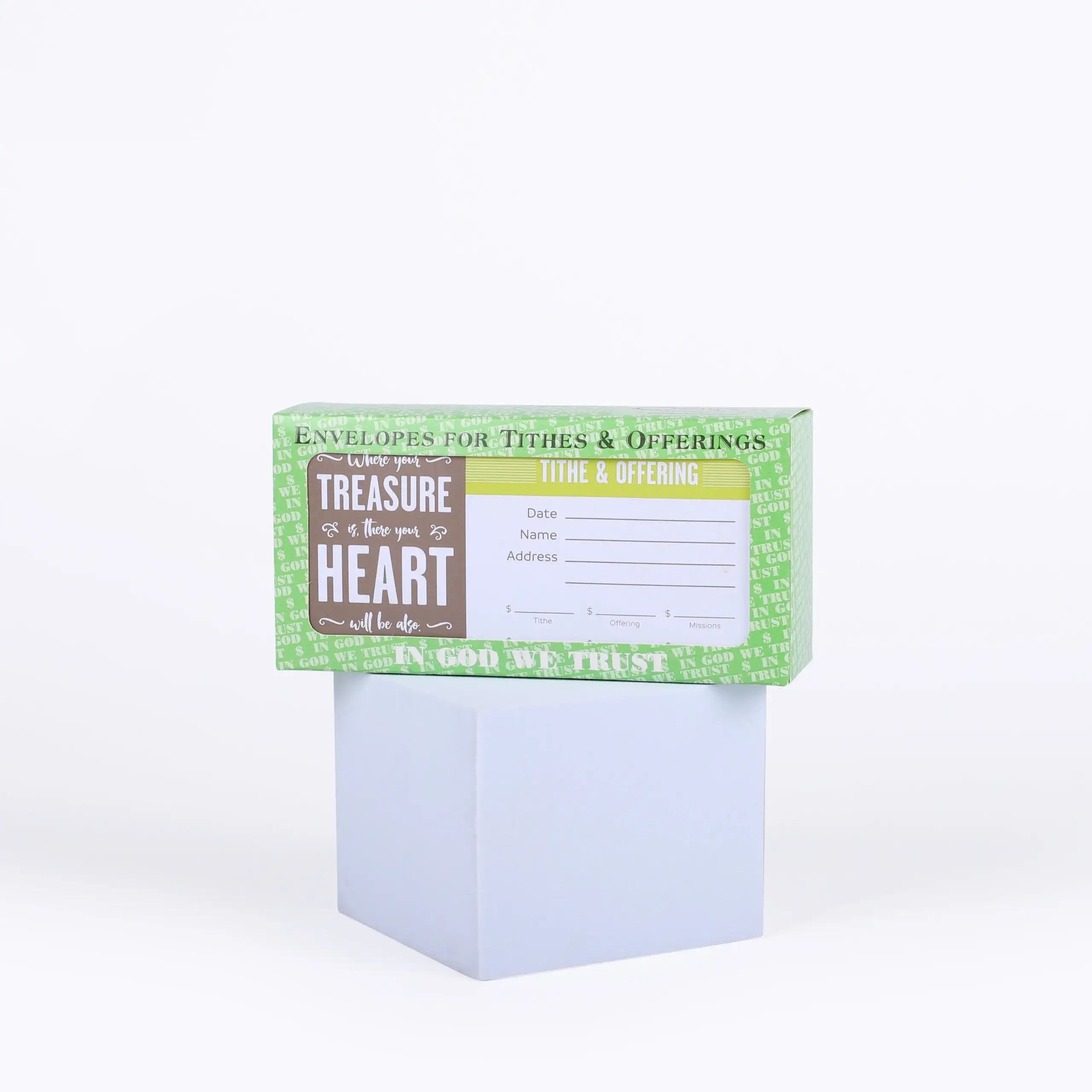 Swanson Christian Products - Wholesale Envelopes - Envelope for Tithe and Offering - 100 Count - Matthew 6:211