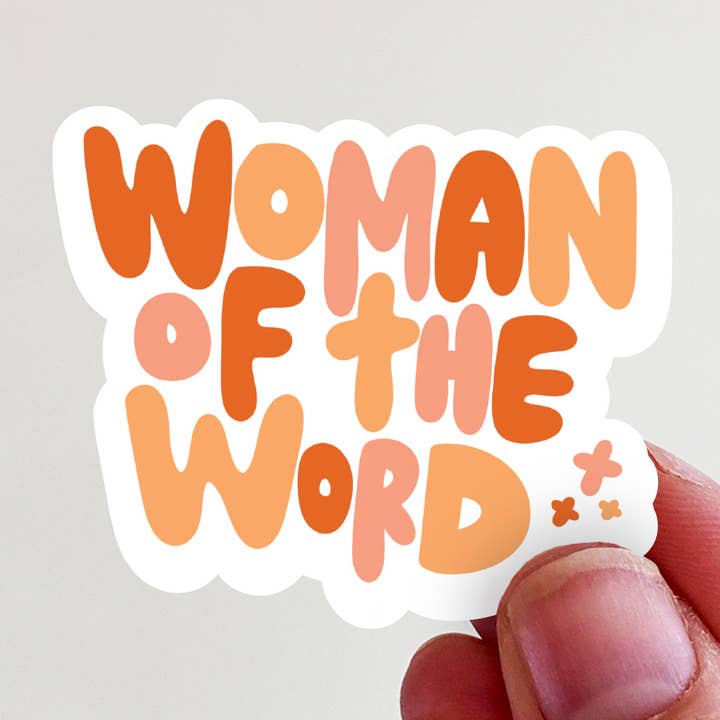 Woman of the Word Vinyl Sticker for wholesale by Kingfolk Co