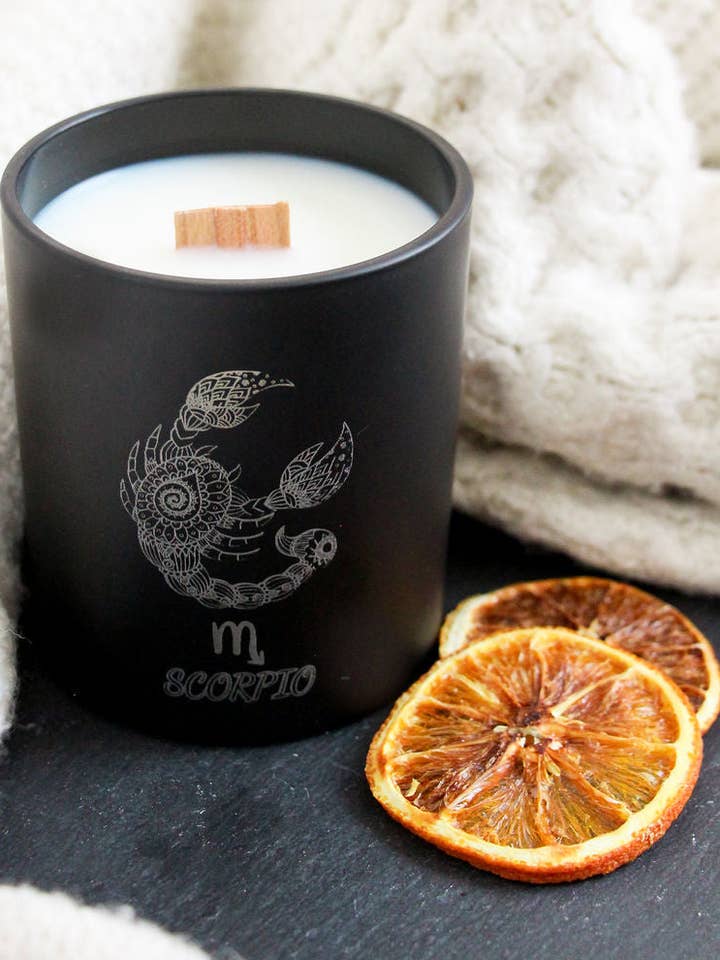 Scorpio for wholesale by Engraved Candle Co.