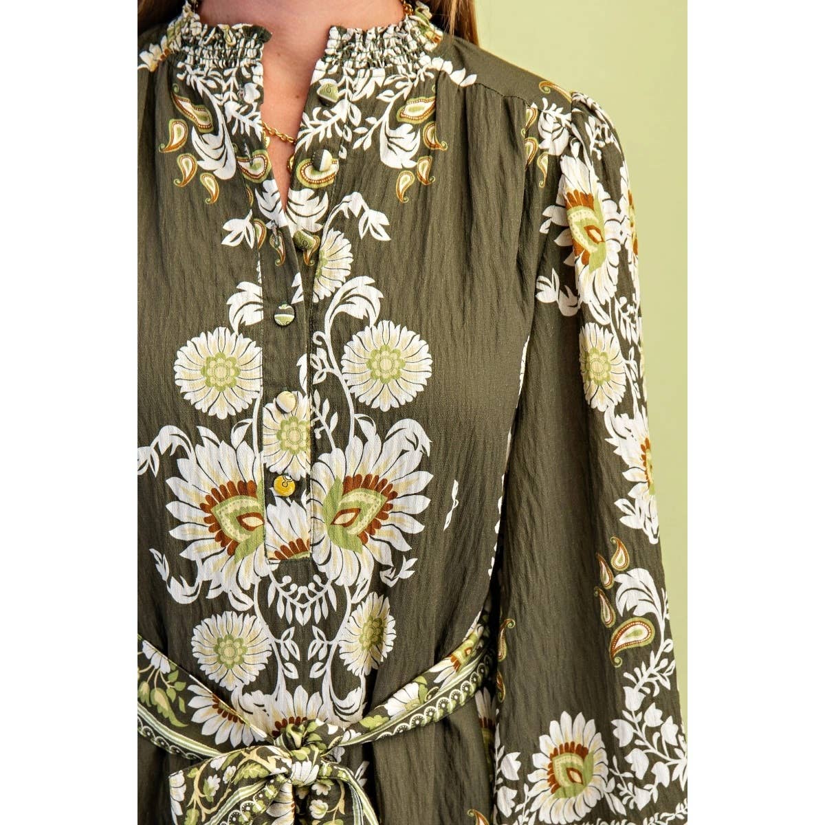 STYLE USA - Wholesale Dress - Women's - Floral Print Midi Dress11