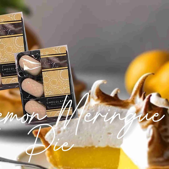 Belgian White Chocolate Lemon Meringue Pie 6 Pack for wholesale by ChocolatBox