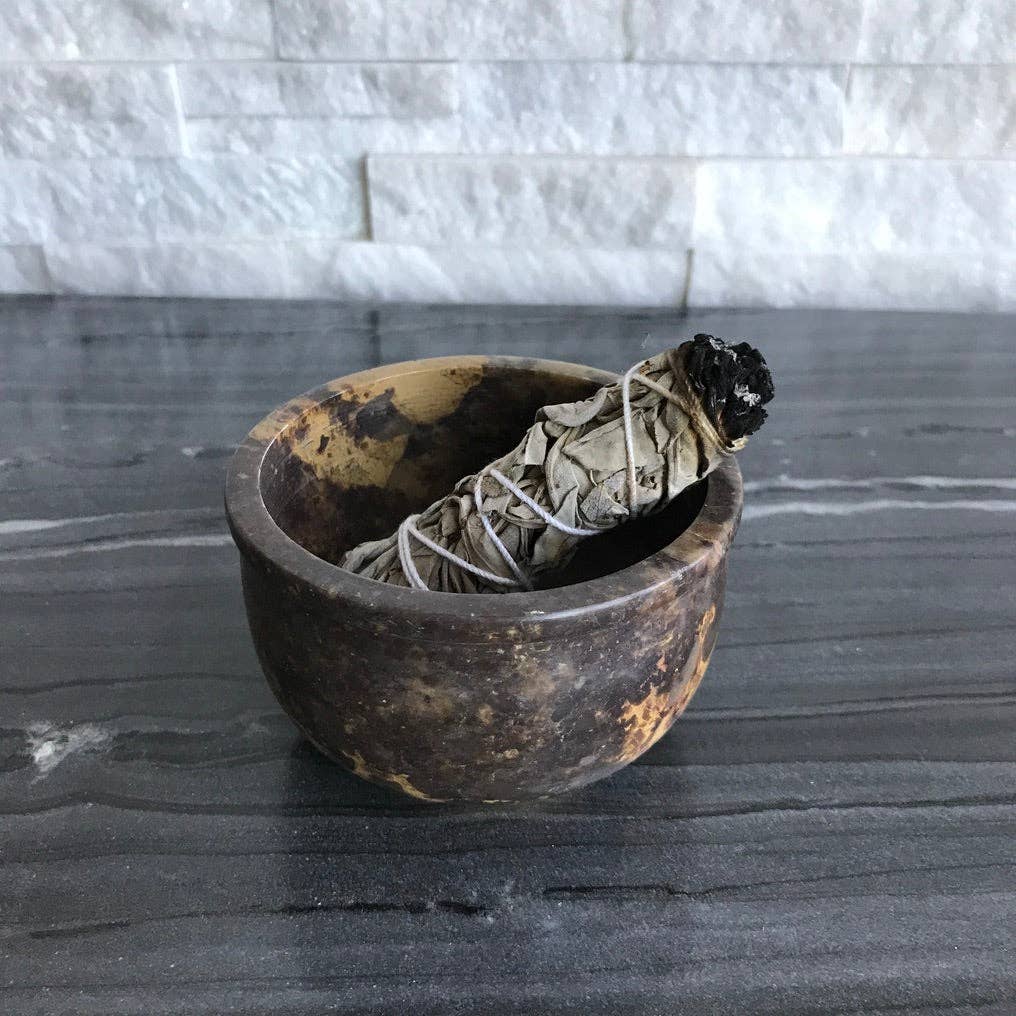 Ulah - Wholesale Incense Holder - Smudge Pot Soapstone Burner2
