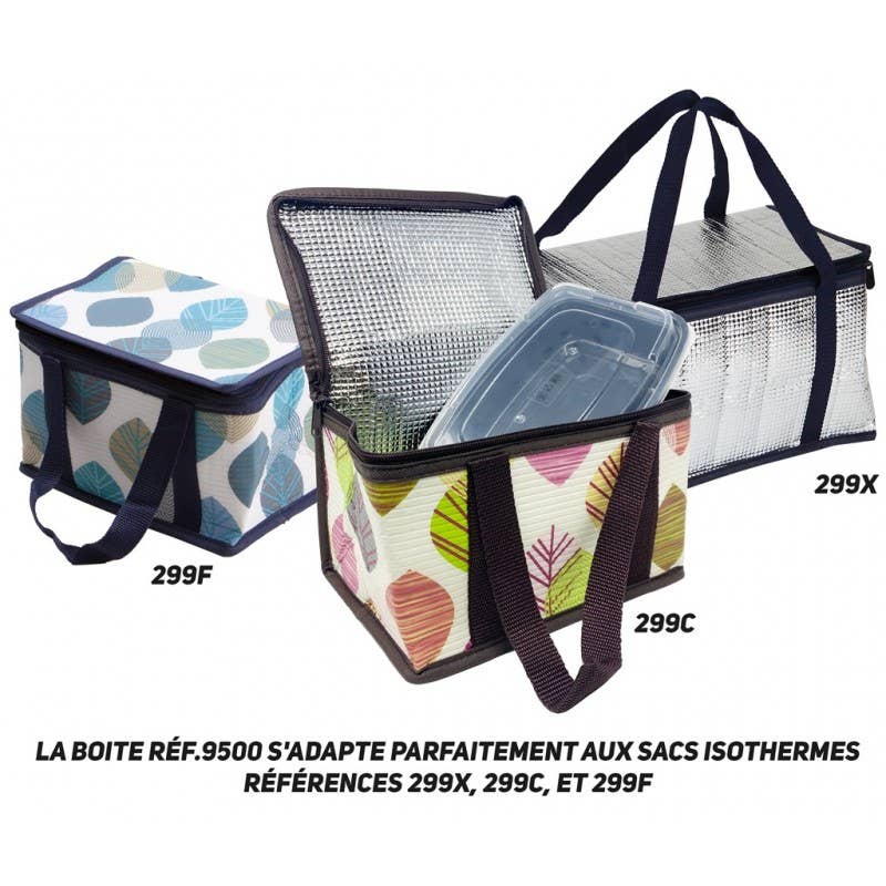 Deffrennes - Vente Glacière/sac isotherme - Sac isotherme couleur creme motif feuilles colorees1