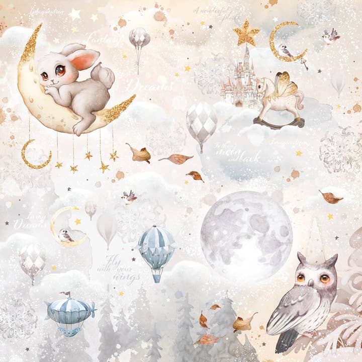 Ecstasy Crafts Distributing - Wholesale Scrapbook - Dreamland Pad 8x8 12/Pkg10