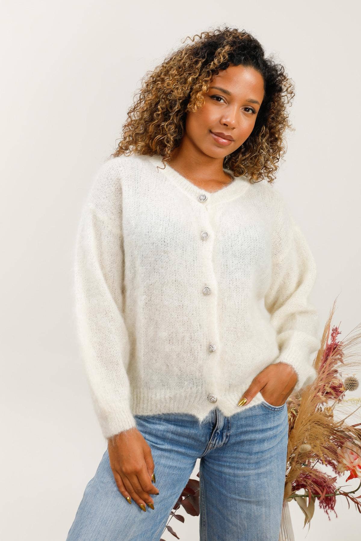 LÉA & LUC - Wholesale Cardigan - Women's - Mohair cardigan REF. 2137114