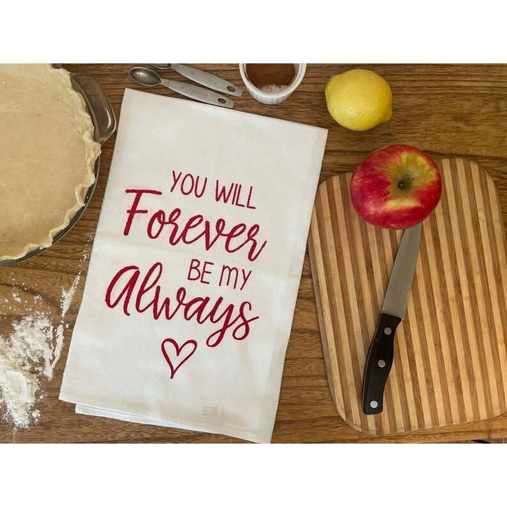 Você será para sempre o meu sempre com tela de coração impressa.. por atacado de Bewilderberries