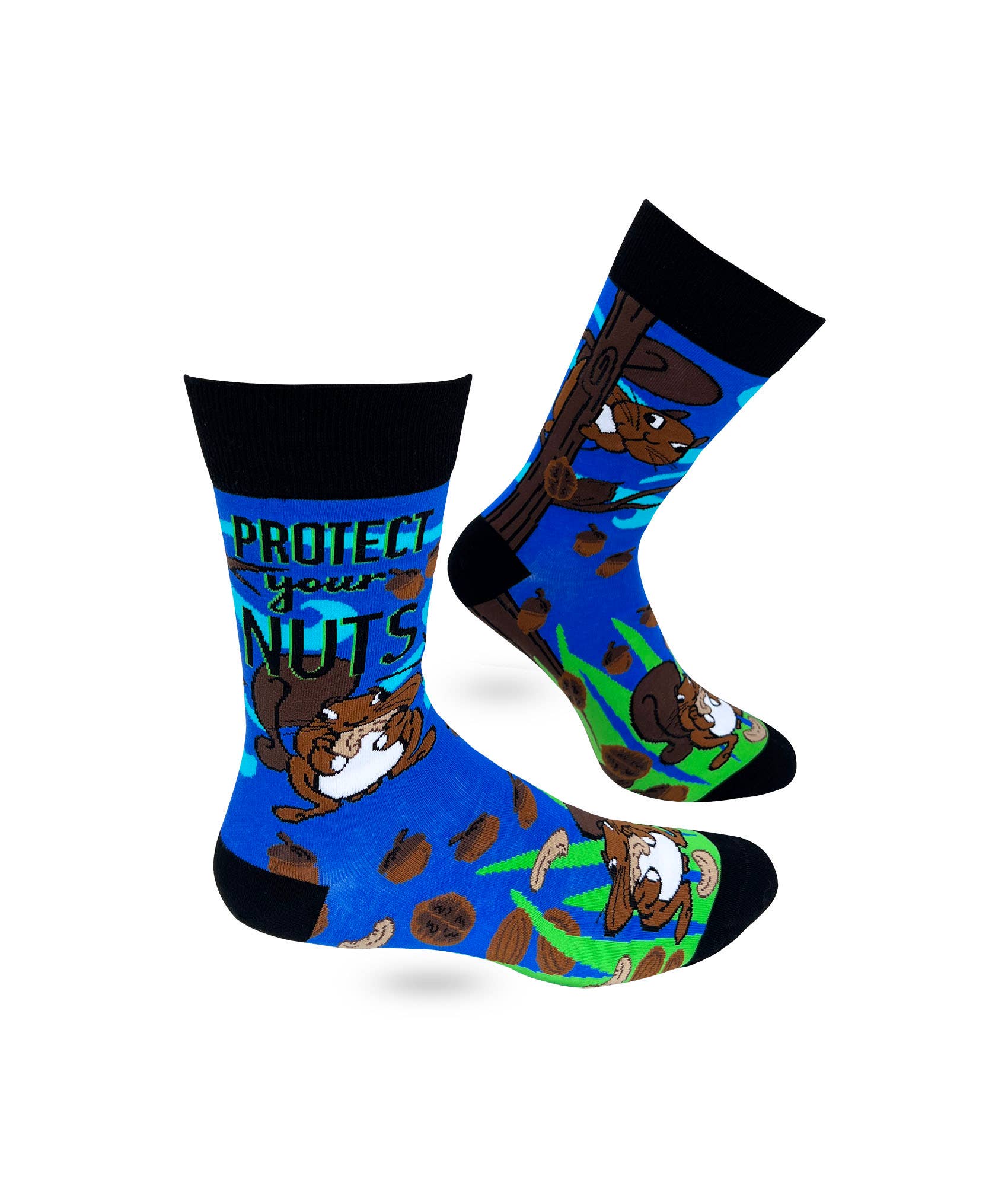 Fabdaz - Vente Chaussettes – homme - Chaussettes Novelty Crew Protect Your Nuts pour homme
