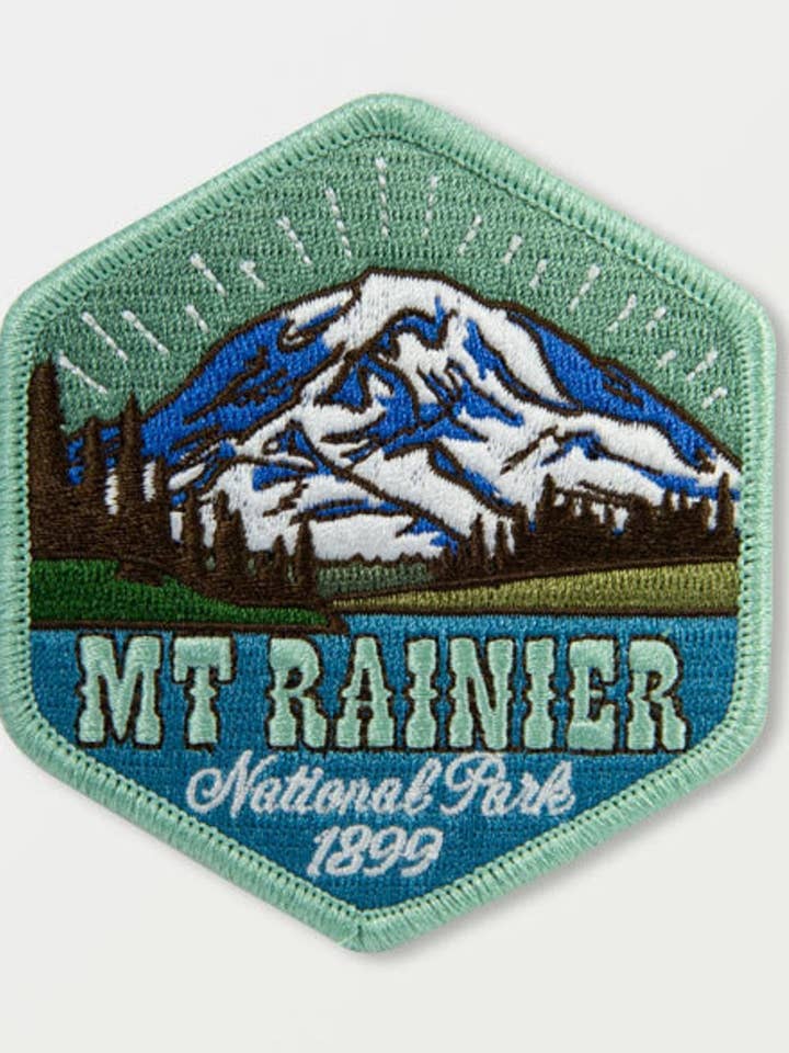 Mount Rainier National Park-patch voor wholesale door Hike and Draw