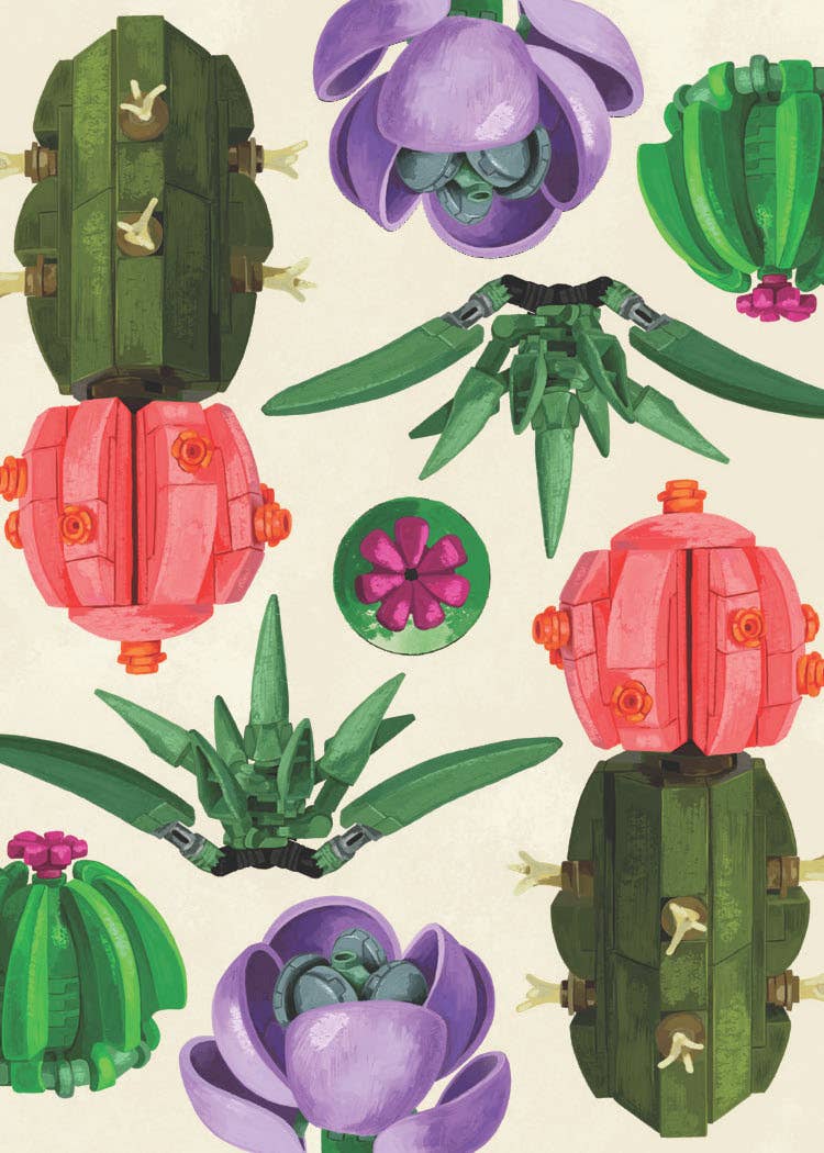 Chronicle Books - Wholesale Playing Cards - LEGO Botanical Playing Cards13