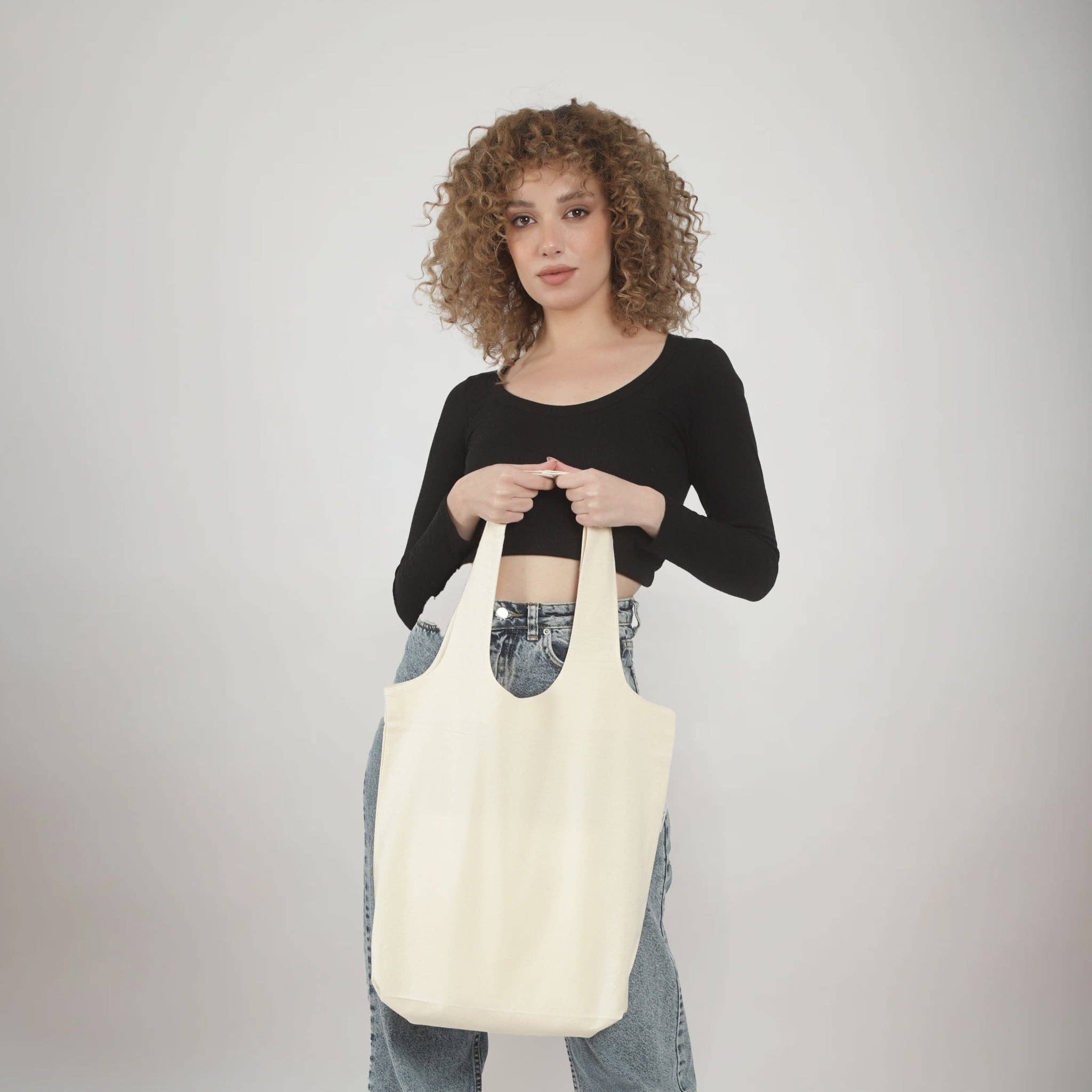 Natural TBF Organic Stow-N-Go Cotton Tote - OR130 for wholesale on Faire1