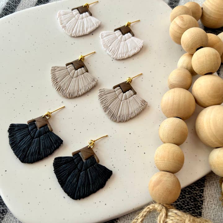 SeizeTheClayJewelry - Wholesale Dangle Earrings - Macrame Clay Earrings, Macrame Earrings, Boho Clay Earrings3