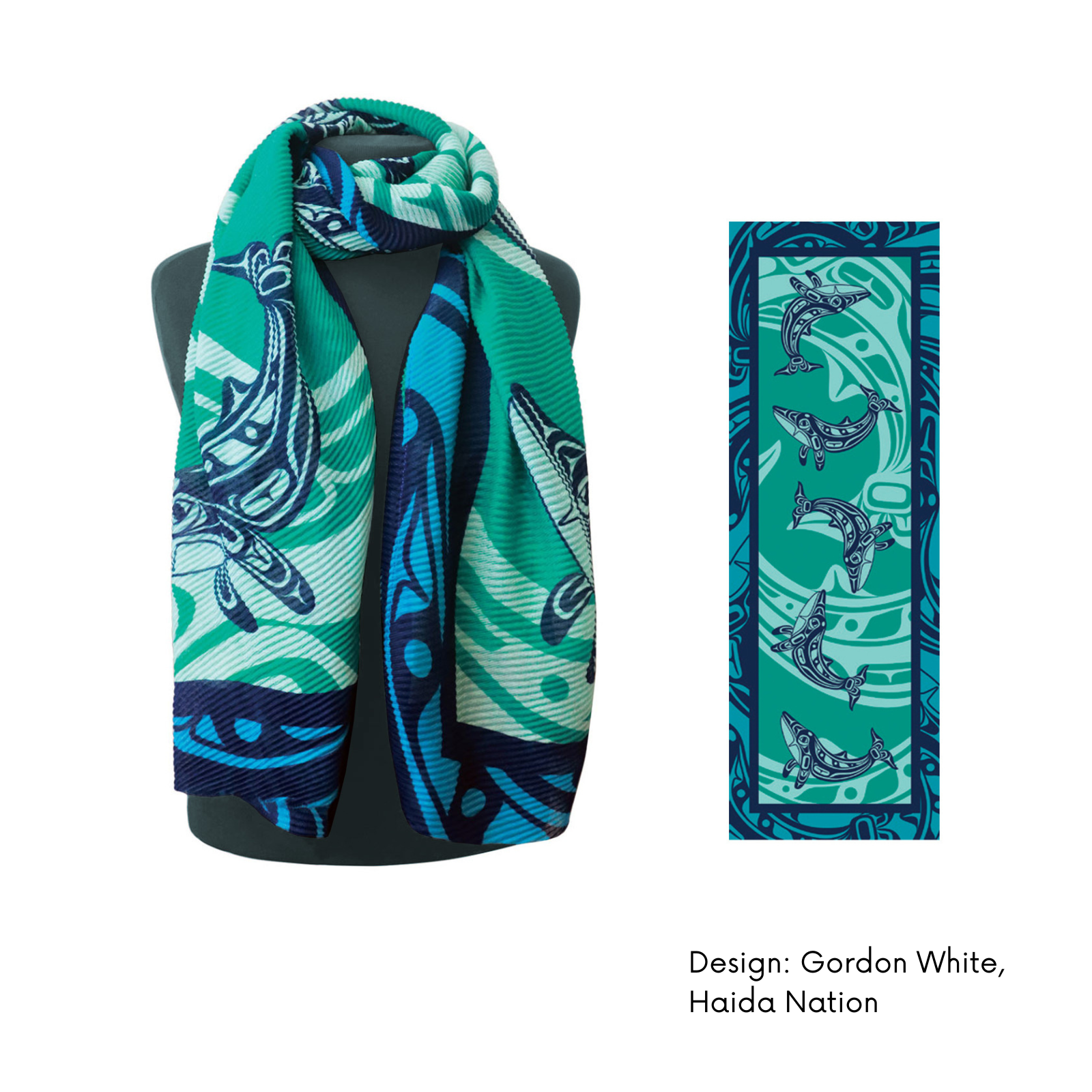 Made By Humans || Light Codes Studio - Vendita all'ingrosso Sciarpa - Donna - Sciarpa Eco con Design Indigeno Contemporaneo5