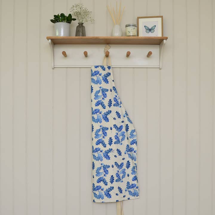 Blue Oak Print Apron for wholesale by Letters To Finley