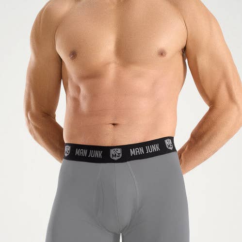 Man Junk Lifestyle Boxer Brief - Charcoal for wholesale by Man Junk Lifestyle