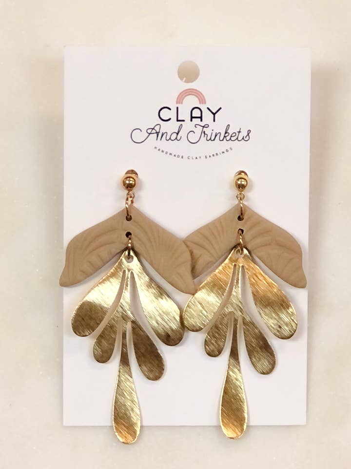 Rachel Dangles/ Mushroom for wholesale by Clay and Trinkets