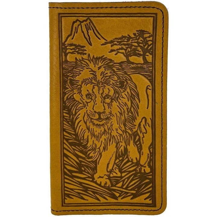 Couverture de chéquier | Lion pour la vente par Oberon Design