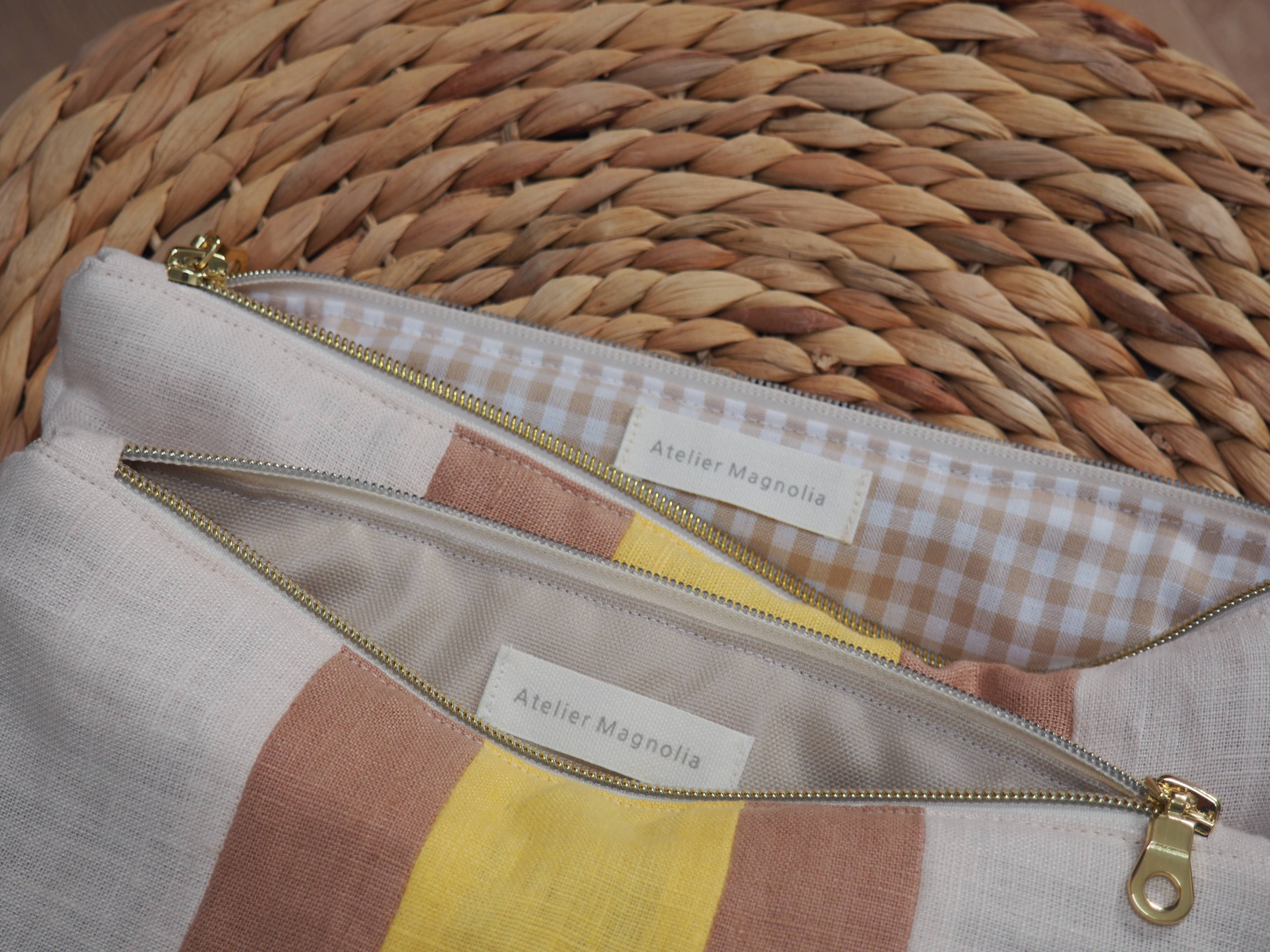 Atelier Magnolia - Wholesale Pouch - Women's - Linen pouch, Pink5