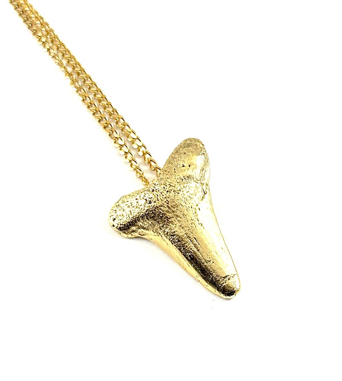 Crunchy Diva Designs - Wholesale Pendant/Charm Necklace - Organic Casting Collection - Small Megalodon Shark Tooth Nec2