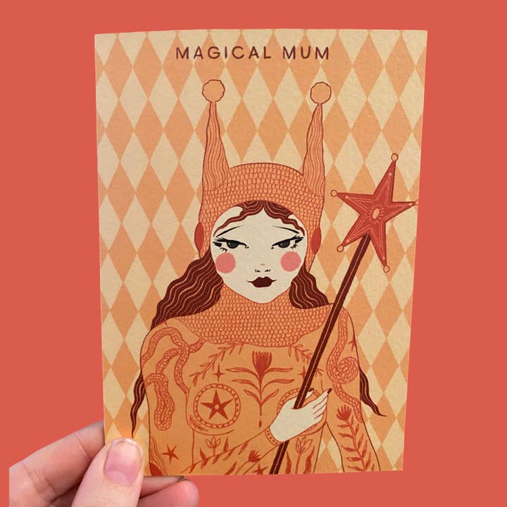 Magische Mama - Krijger geïnspireerde Moederdagkaart voor wholesale door Piece of the Peach