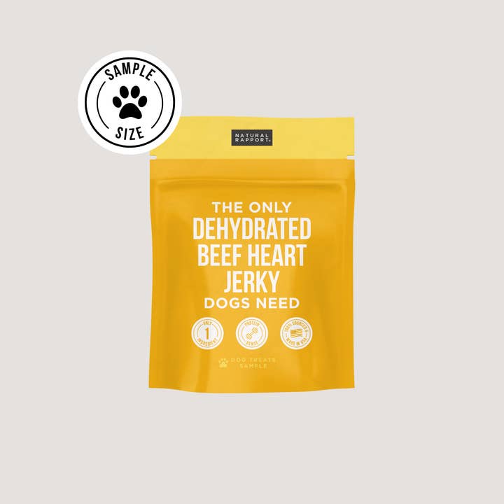 Natural Rapport - Wholesale Pet Treats - Dog - The Only Dehydrated Beef Heart Jerky Dogs Need