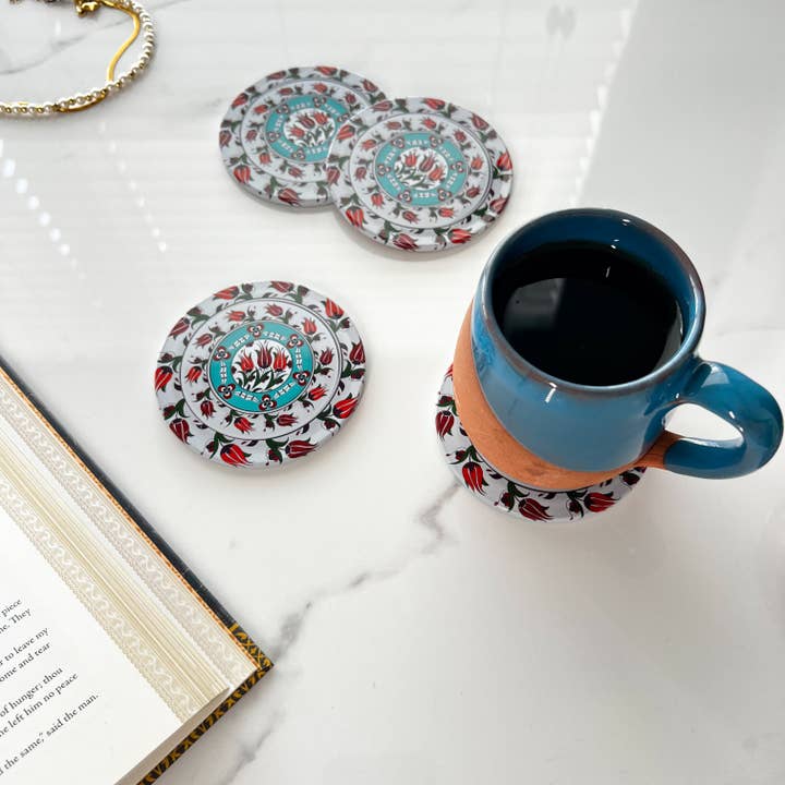 Umays Boho - Wholesale Coasters - Floral Coaster, Cute Table Decor, Kitchen Decor3