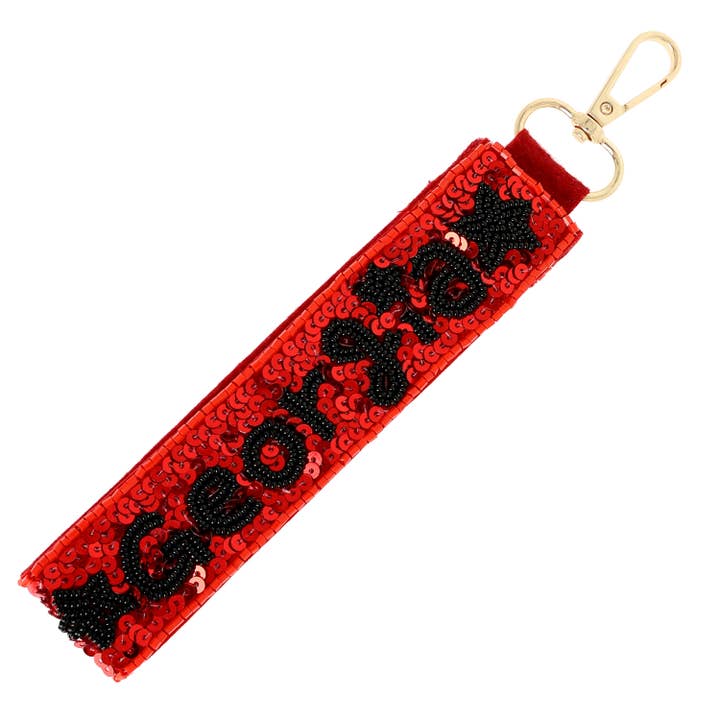 SP Sophia Collection - Wholesale Keychain - Women's - College State Seed Beaded Sequins KeyChain