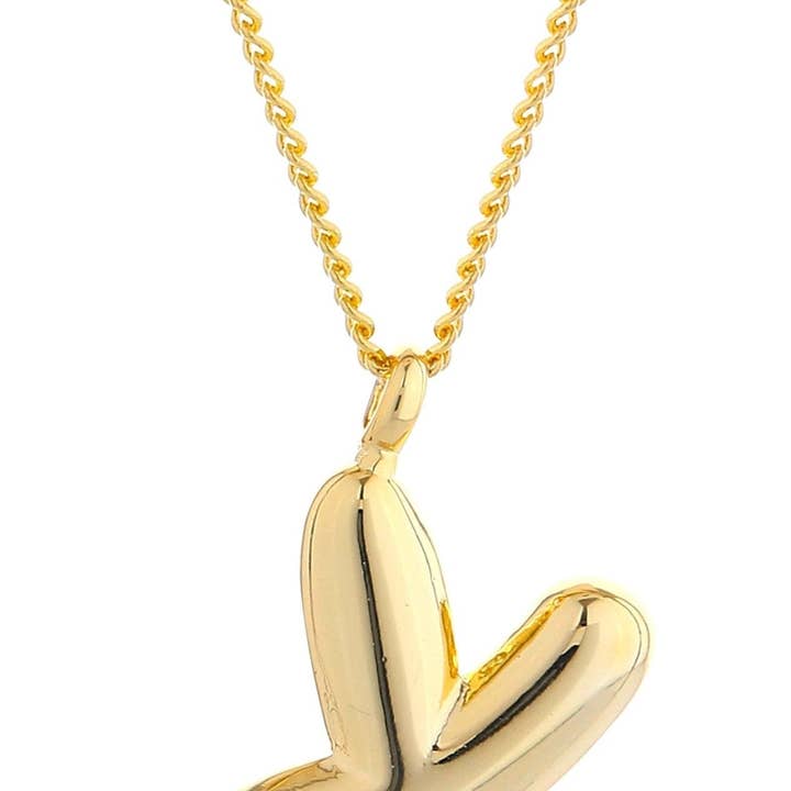 MiMi Wholesale - Wholesale Pendant/Charm Necklace - DJN330008 14K Dipped Small Bubble Letter Initial Necklace6