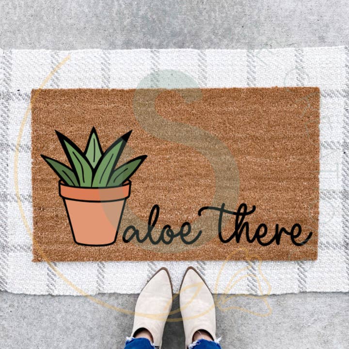 Paillasson Aloe There pour la vente par Sunflare Creations