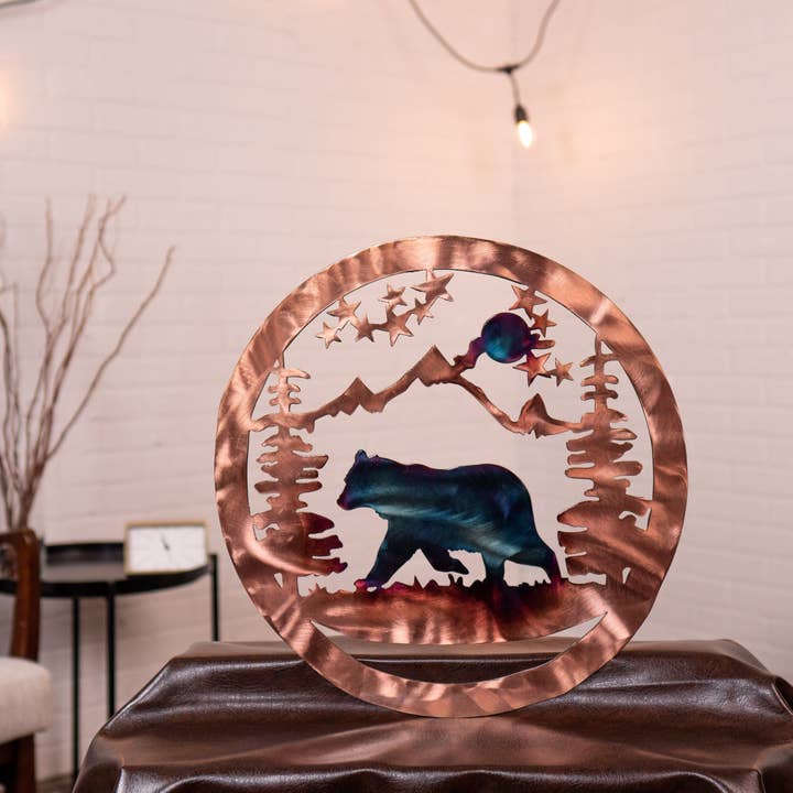 Björn och berg Metallväggkonst för wholesale av TSfab