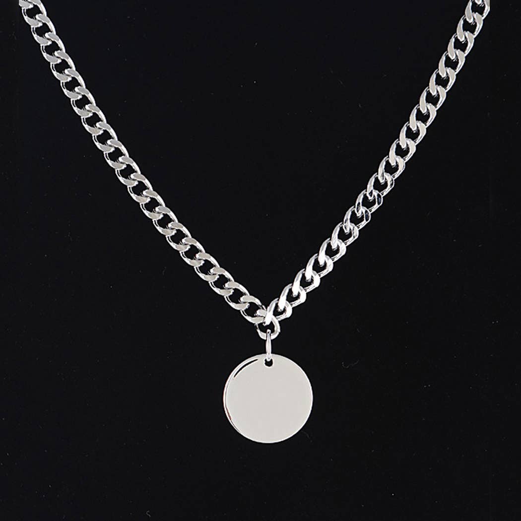3AM BY H&D ACCESSORIES – Großhandel Kette mit Anhänger/Charm – Halskette mit rundem Anhänger 381962
