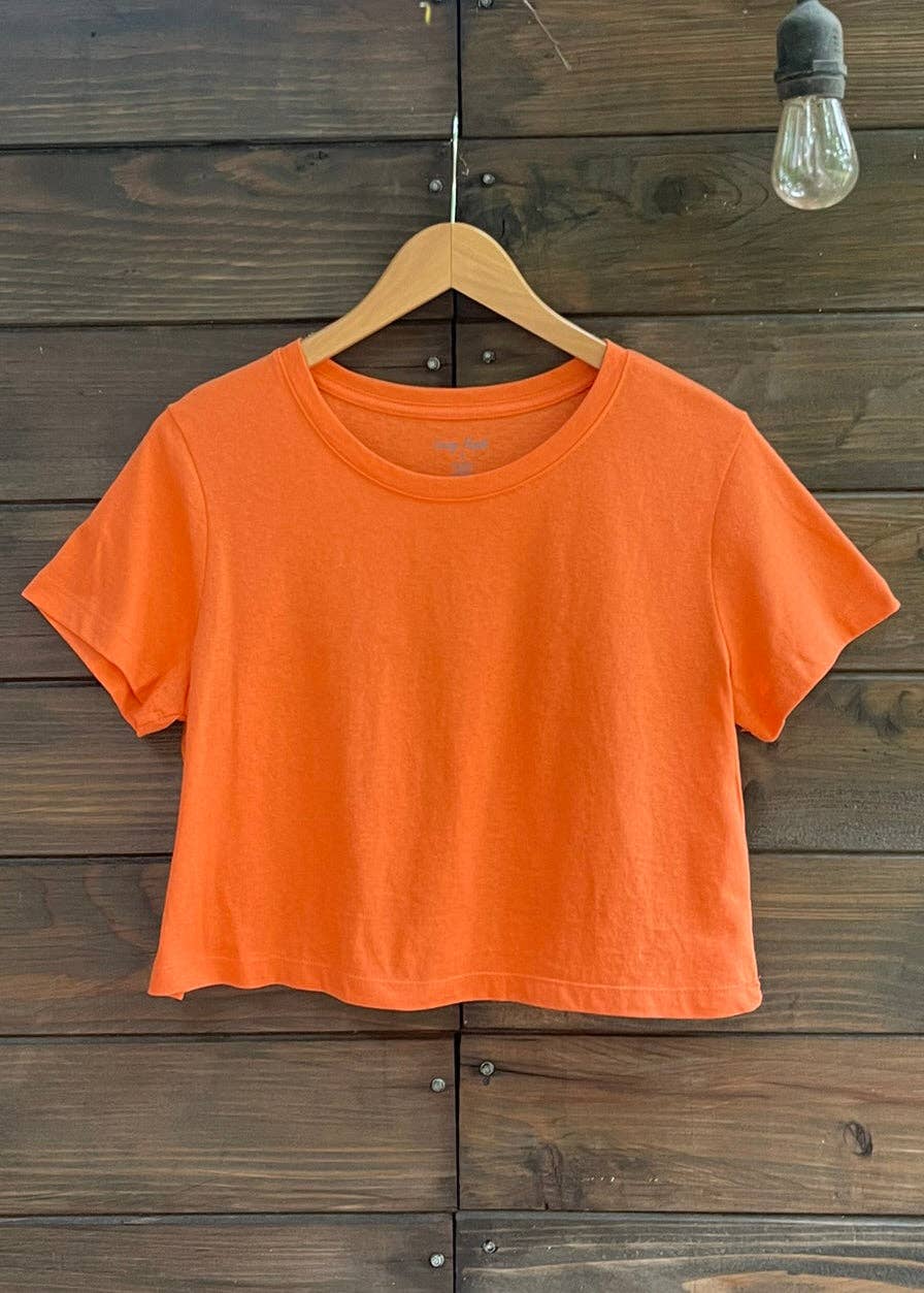 LOVING PEOPLE - Wholesale T-shirt – women's - Premium Cotton Crop Tops (New Colors!)72