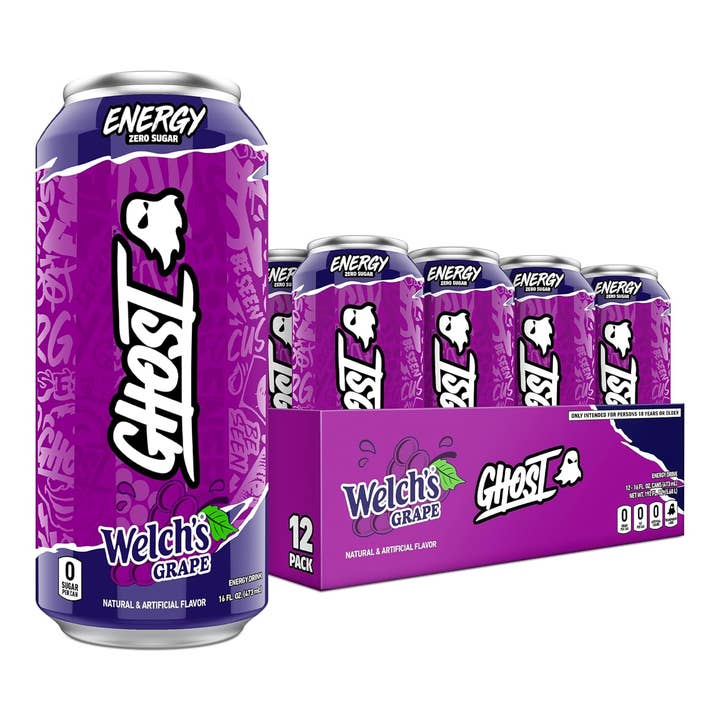 L&F Universal Goods - Wholesale Sports/Energy Drink - Ghost Energy - 12 Pk - 16 Oz - Welch