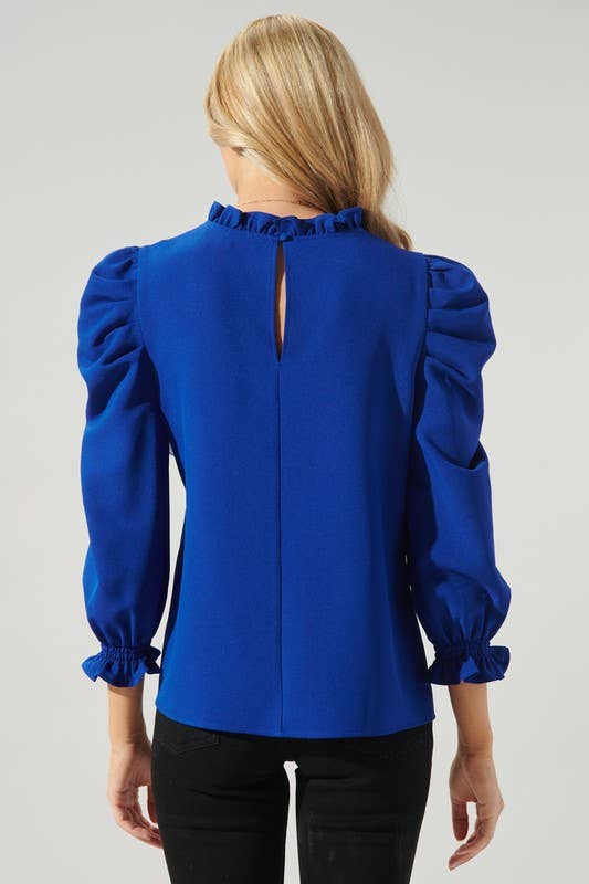 Sugarlips - Vendita all'ingrosso Camicetta - Donna - Go Getter Marla - Top con maniche a sbuffo con volant9